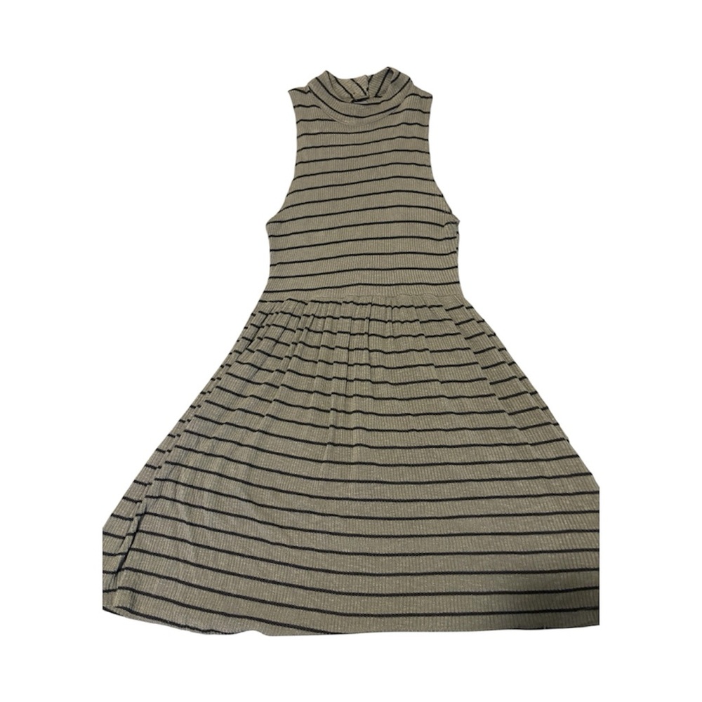 Gypsey Warrior Striped Gray Sleeveless Dress. Small. NWT